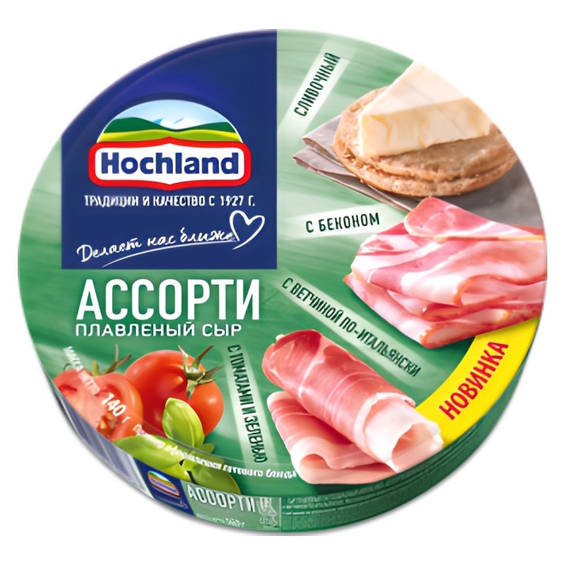 Сыр Hochland плавленый ассорти 45% 140 г.